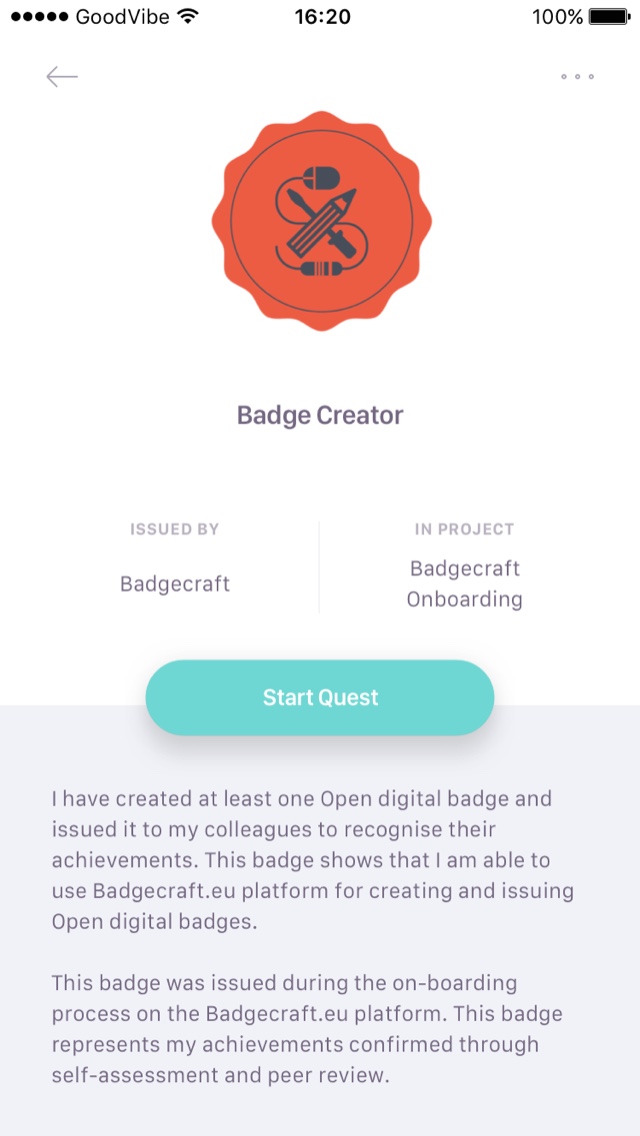 Badges for Entrepreneurship - Badge Wallet
